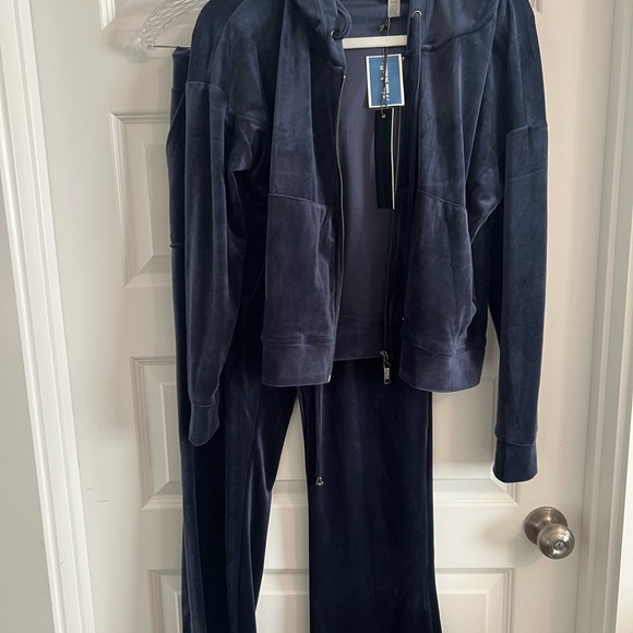 Cable & Gauge Jackets & Blazers - Cable & Gauge Deep Blue Jacket and Pants Set